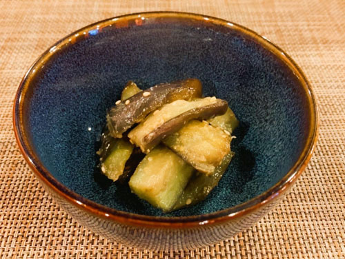 ナスの甘煮	Eggplant boiled in sweet	