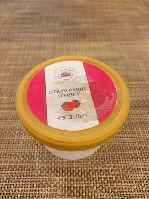 イチゴソルベ Strawberry Sorbet Ice cream