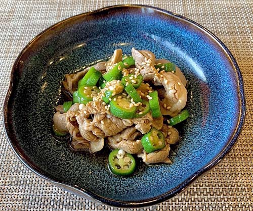 冷しゃぶオクラ和え	COLD PORK AND OKRA SHABU-SHABU 